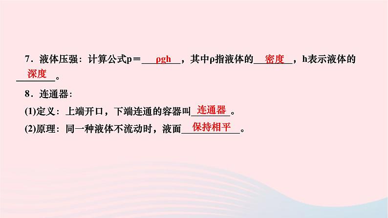 2024八年级物理下册第九章压强复习训练作业课件新版新人教版第5页