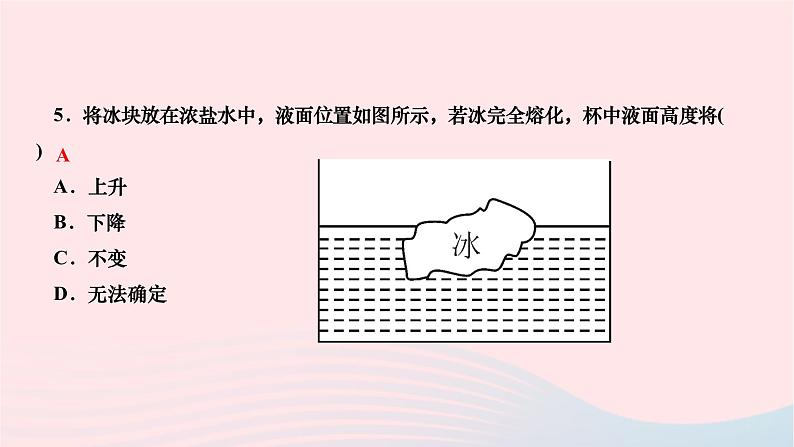 2024八年级物理下册第十章浮力阶段检测作业课件新版新人教版第5页