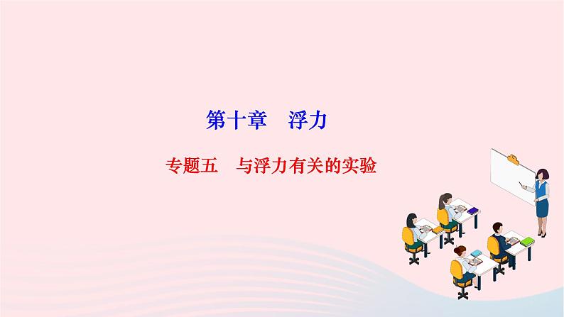 2024八年级物理下册第十章浮力专题五与浮力有关的实验作业课件新版新人教版第1页