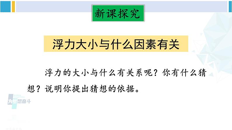 教科版八年级物理下册 第十章 流体的力现象 第一课时 探究影响浮力大小的因素（课件）第3页