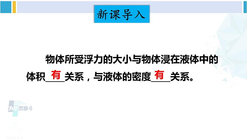 教科版八年级物理下册 第十章 流体的力现象 第二课时 阿基米德原理的应用（课件）第2页