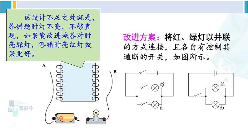 教科版九年级物理全册 第三章 认识电路第四节 活动：电路创新设计展示（课件）08