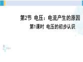 教科版九年级物理全册 第四章 探究电流第一课时 电压的初步认识（课件）