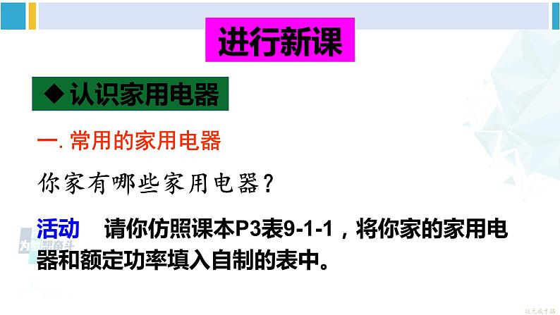 教科版九年级物理全册 第九章 家庭用电 第一节 家用电器（课件）04