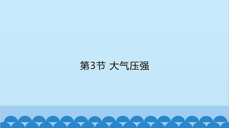 人教版物理八年级下册 第九章 第三节 大气压强课件01