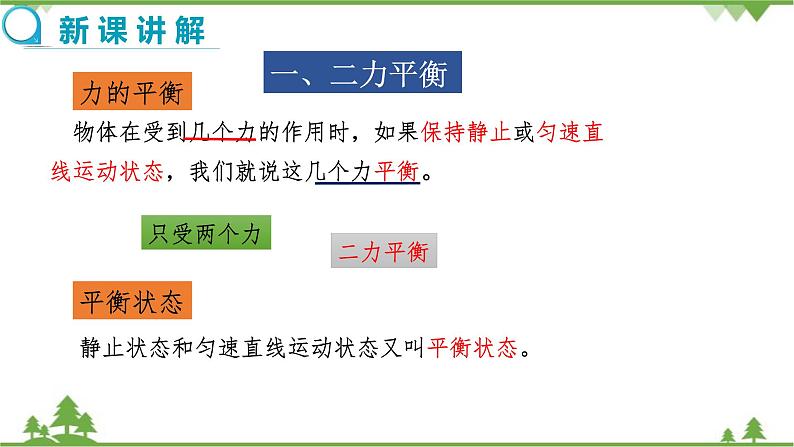 沪科版物理八年级下册 第七章力与运动第三节力的平衡第一课时课件第4页