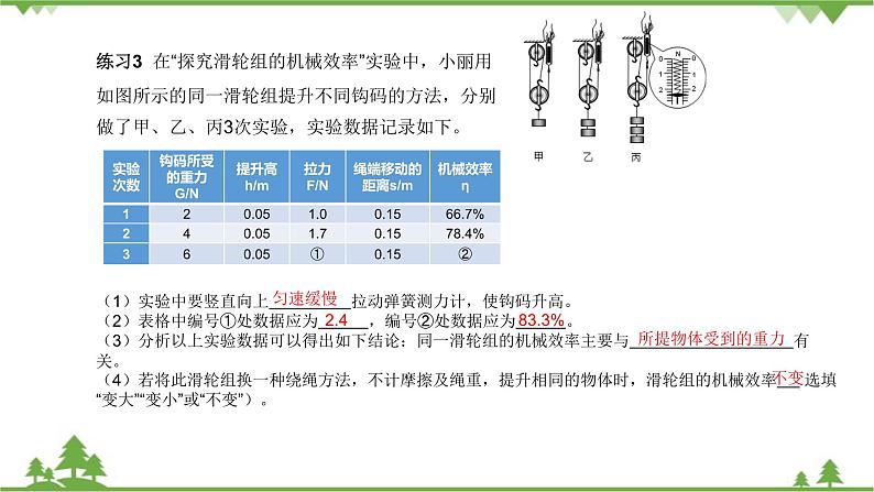 沪科版物理八年级下册 第十章机械与人第五节机械效率第三课时课件07