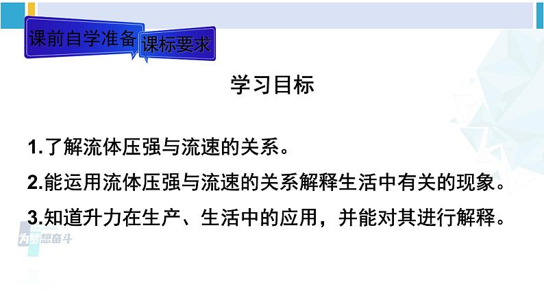 人教版八年级物理下册 第九章 压强 第四节 流体压强与流速的关系（课件）02