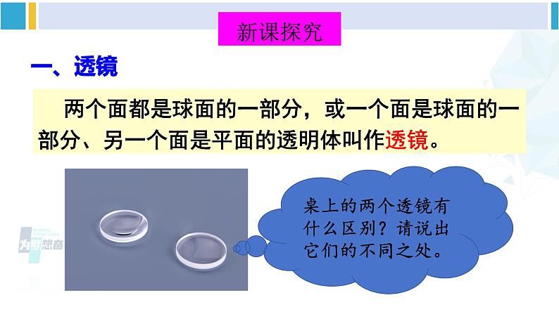 北师大版八年级物理下册 第六章 常见的光学仪器 第一节 透镜（课件）第3页