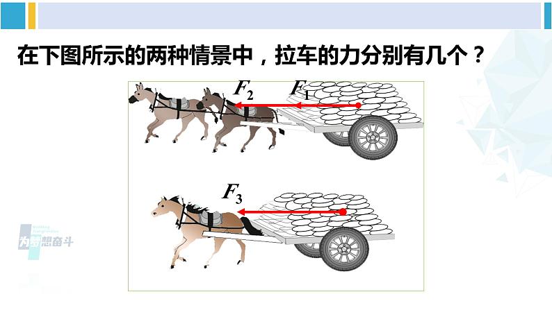 北师大版八年级物理下册 第七章 运动和力 第四节 同一直线上的二力合成（课件）第4页