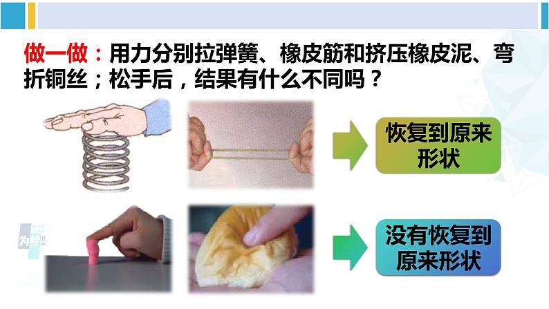 北师大版八年级物理下册 第七章 运动和力 第二节 弹力 力的测量（课件）第3页