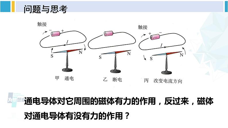 北师大版九年级物理下册 第十四章 磁现象 第五节 磁场对通电导线的作用力 第六节 直流电动机（课件）02