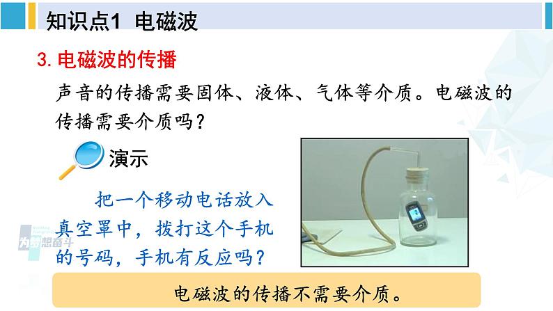 北师大版九年级物理下册 第十五章 怎样传递信息——通信技术简介 第一节 电磁波  第二节 广播和电视  第三节 现代通信技术及发展前景（课件）06