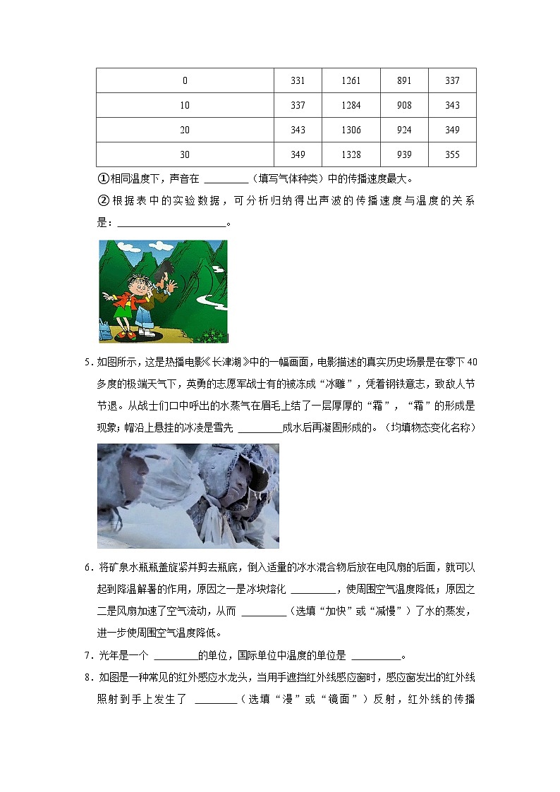 安徽省阜阳市阜南县2022-2023学年八年级上学期期末考试物理试卷第2页
