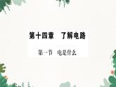 沪科版九年级物理 第十四章 第一节 电是什么课件