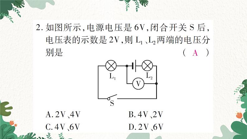 课时2  串、并联电路中电压的规律第4页