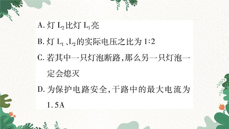 专题十一：灯泡实际功率的比较第5页