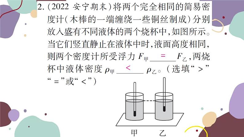 课时2  浮沉条件的应用第6页