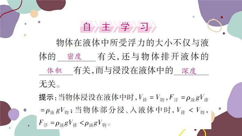 第二节 阿基米德原理 课时1  探究浮力大小与哪些因素有关第2页