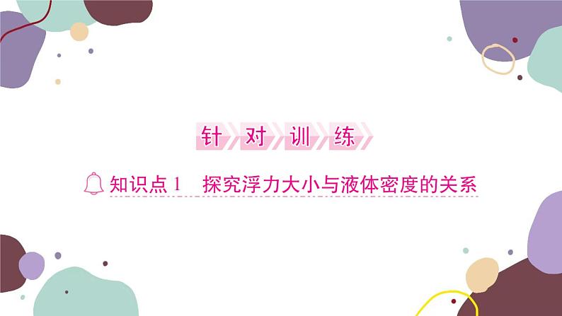 第二节 阿基米德原理 课时1  探究浮力大小与哪些因素有关第3页