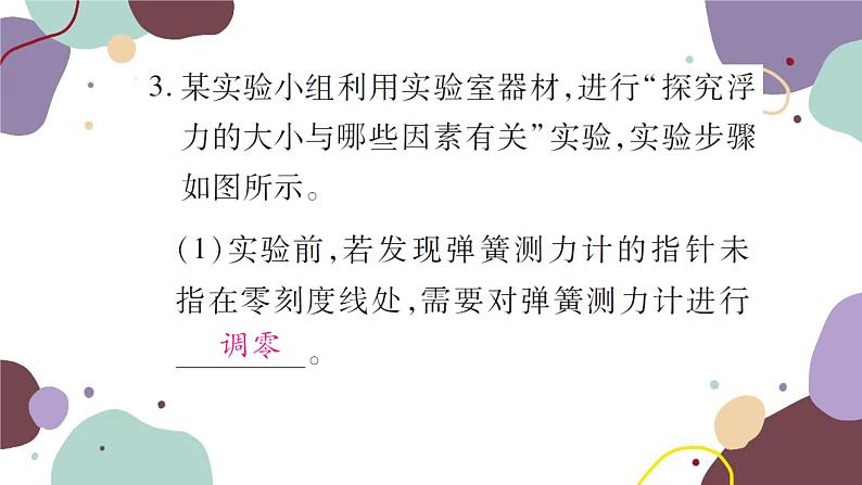 第二节 阿基米德原理 课时1  探究浮力大小与哪些因素有关第7页