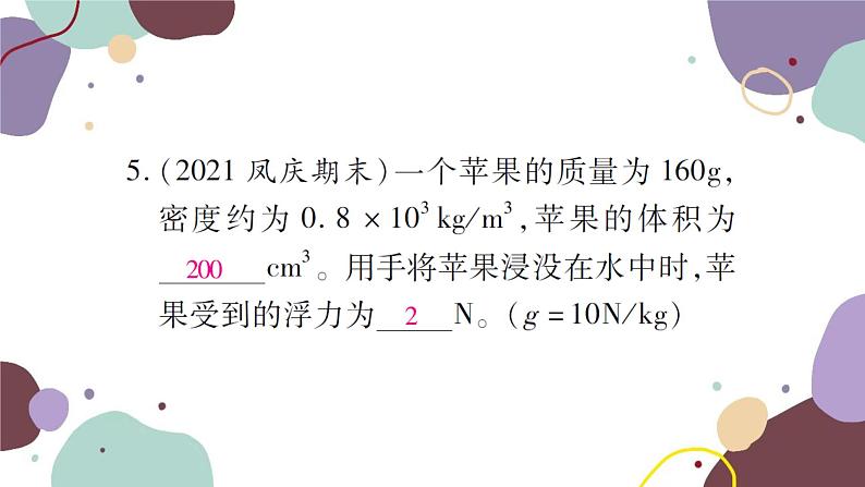 第二节 课时2  阿基米德原理第8页