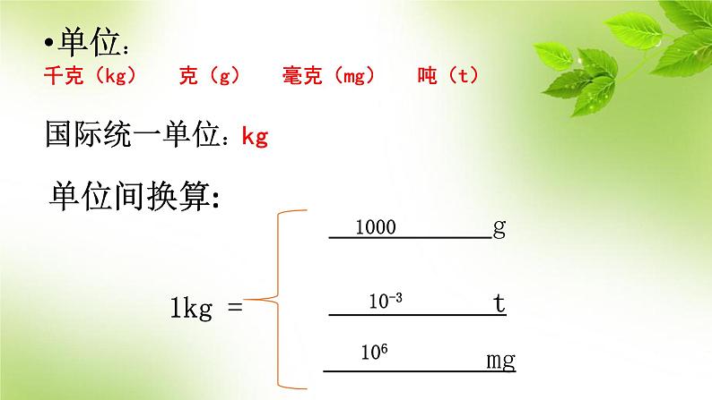 沪粤版物理八年级上册5.1物体的质量 (3)课件05