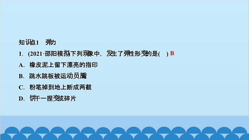 人教版物理八年级下册 第七章 力 第二节　弹力 课件第2页