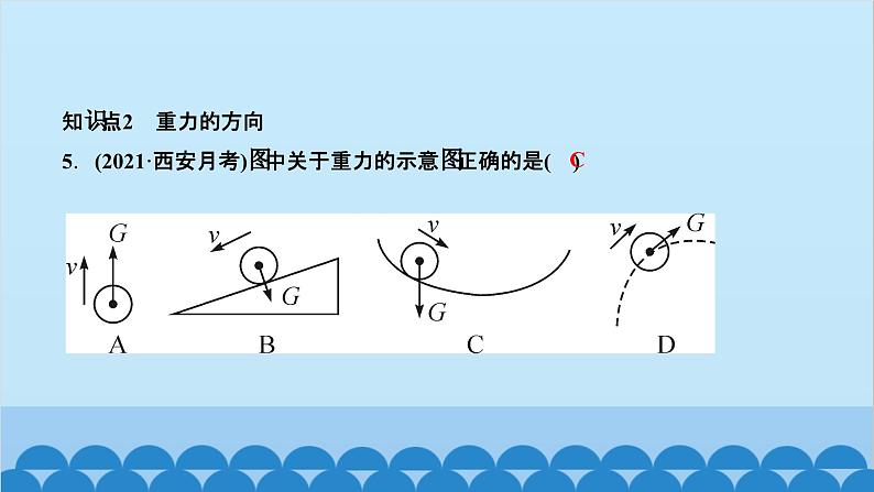 人教版物理八年级下册 第七章 力 第三节　重力 课件第4页