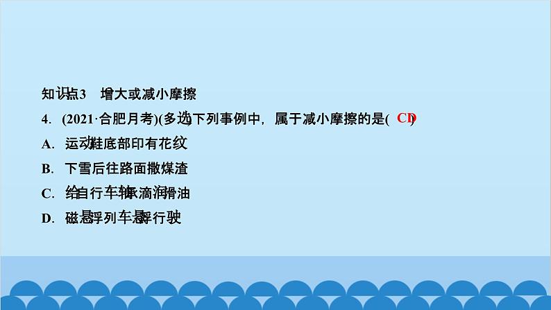 人教版物理八年级下册 第八章　运动和力 第三节　摩擦力 课件第6页