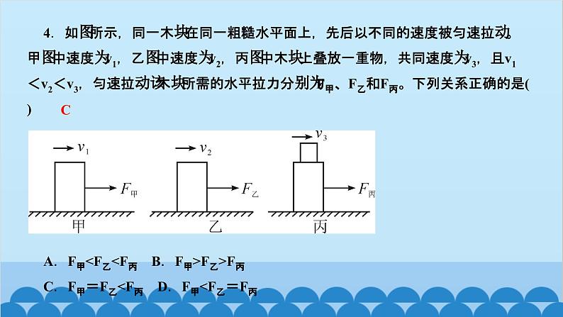 人教版物理八年级下册 第八章　运动和力 专题二　摩擦力的分析及实验探究 课件第5页