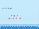 人教版物理八年级下册 第七章 力 专题一　弹力、重力作图 课件