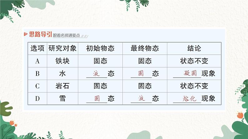 北师大版物理八年级上册 第一章 物态及其变化习题课件03