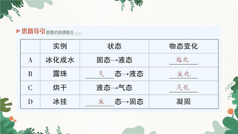 北师大版物理八年级上册 第一章 物态及其变化习题课件03