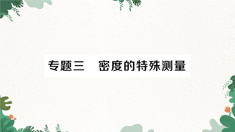 北师大版物理八年级上册 第二章 物质世界的尺度、质量和密度习题课件01