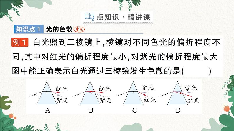 北师大版物理八年级上册 第五章 光现象习题课件02