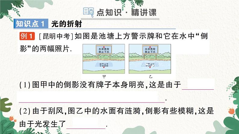 北师大版物理八年级上册 第五章 光现象习题课件02