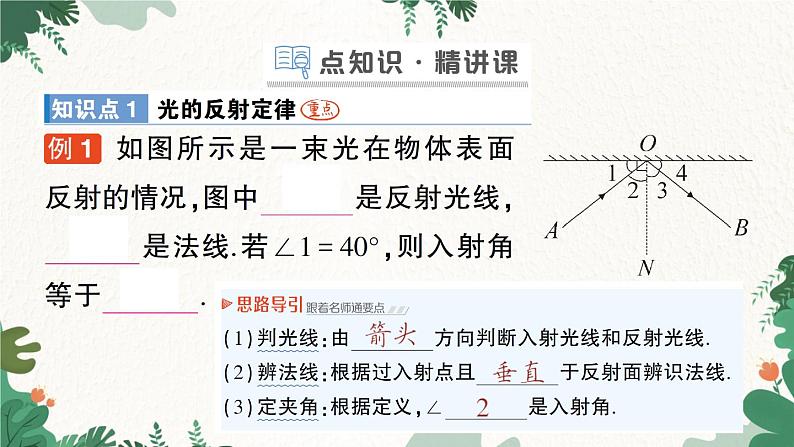 北师大版物理八年级上册 第五章 光现象习题课件02