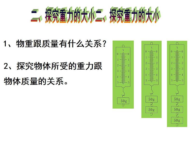 人教版物理八年级下册 7.3重力 课件07