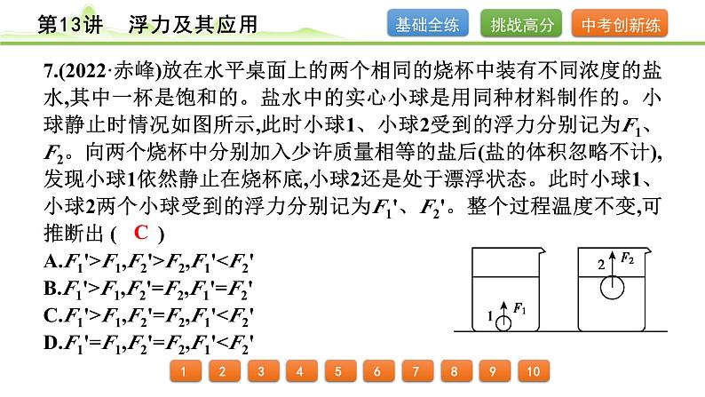 2024年中考物理专题复习课件---第13讲  浮力及其应用第8页