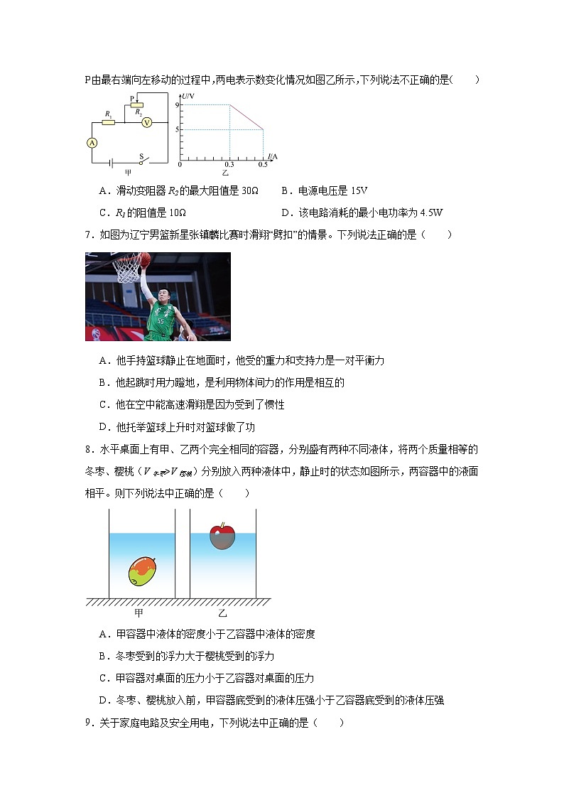 201，2024年辽宁省中考物理模拟试题（二）第3页
