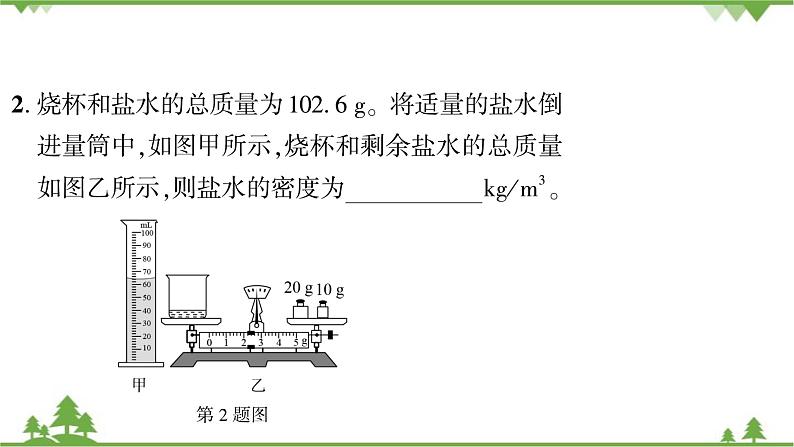 5.3第2课时测量固体和液体的密度第4页
