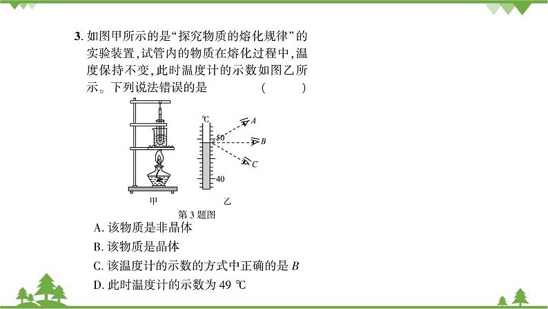 沪粤版物理八年级上册 微专题(九)熔化与凝固的实验探究课件第4页