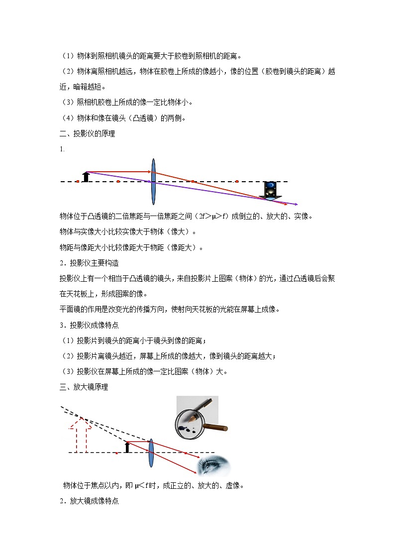 17生活中的透镜、凸透镜成像规律（教师版）第2页