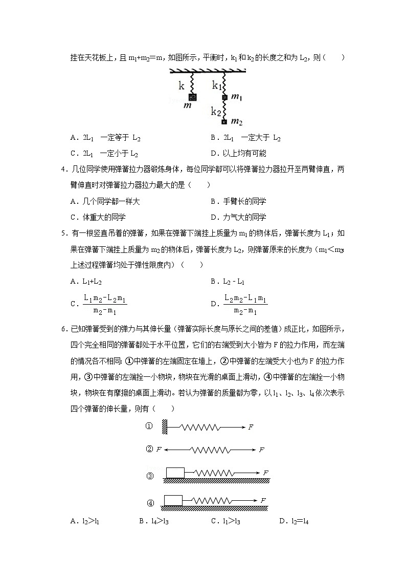 23 弹力、弹簧测力计（学生版）第3页