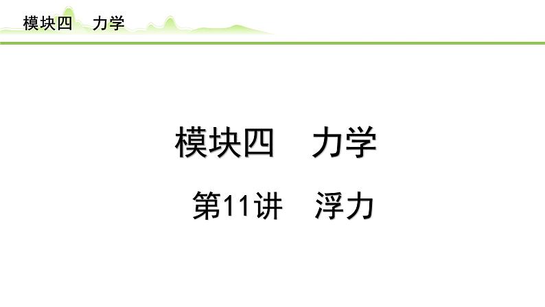 2024年中考物理复习课件---第11讲  浮力第1页