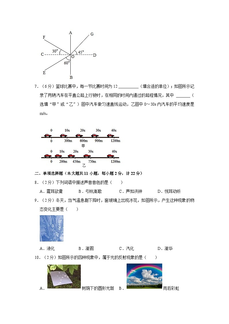2020-2021学年陕西省商洛市镇安县八年级（上）期末物理试卷第2页