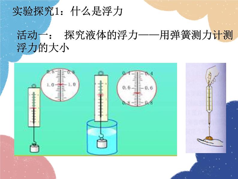 沪科版物理八年级下册 第九章 第一节 认识浮力课件06