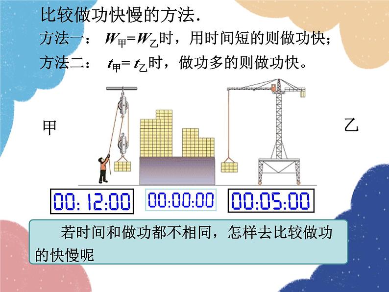 沪科版物理八年级下册 第十章 第四节 做功的快慢课件08