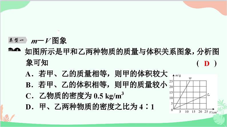 沪粤版物理八年级上册 专题十二　密度相关图象课件第2页